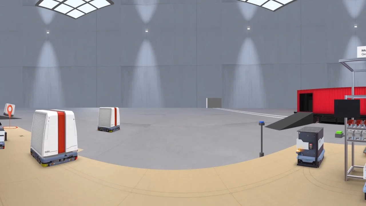 Videovorschau: SEW-EURODRIVE-Messestand in Virtual Reality