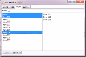 Example: Multi-selection in a ListBox