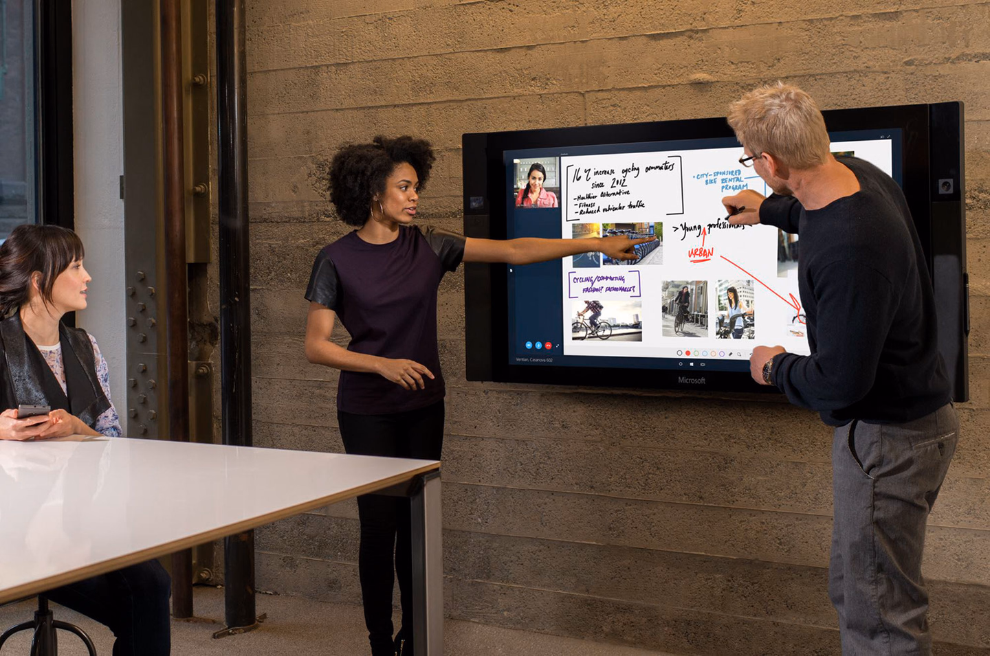 Microsoft Surface Hub in meetings