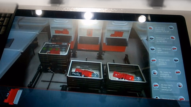 3D Augmented Reality (AR) HMI for SEW Industry 4.0 exhibit