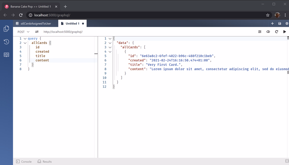 query data