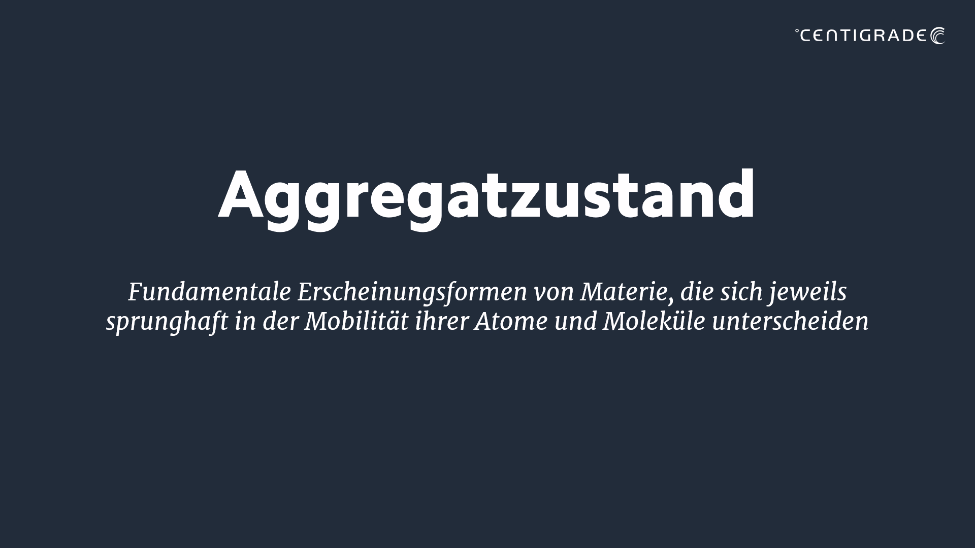 aggregatzustand