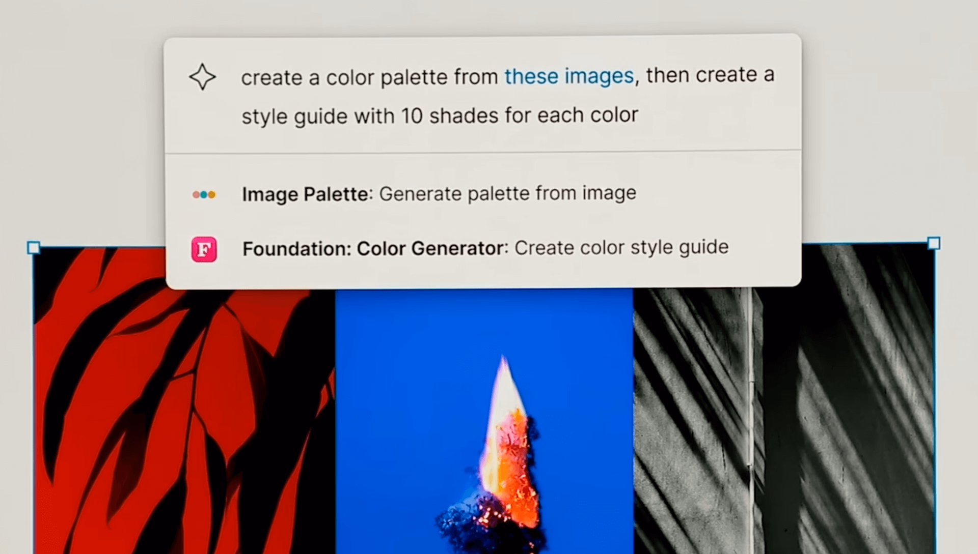 Design with AI: color palette prompt