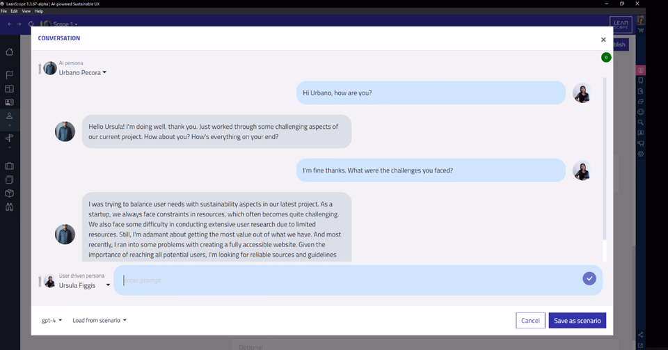 LeanScope Persona KI Chat