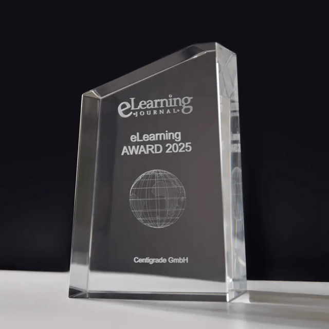 eLearning Award Glasthrophy