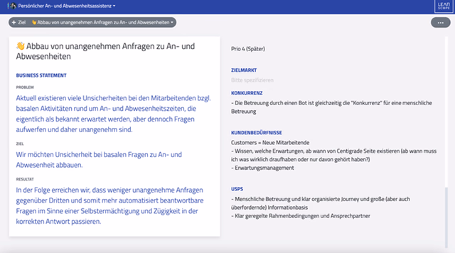 Voice und Tone Bot Profil