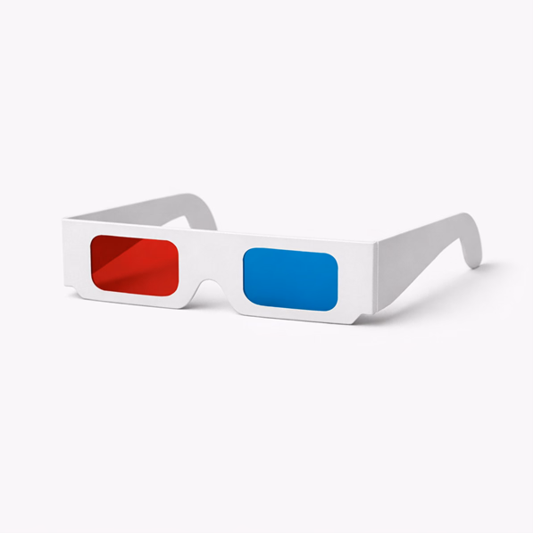 Red-green 3D glasses