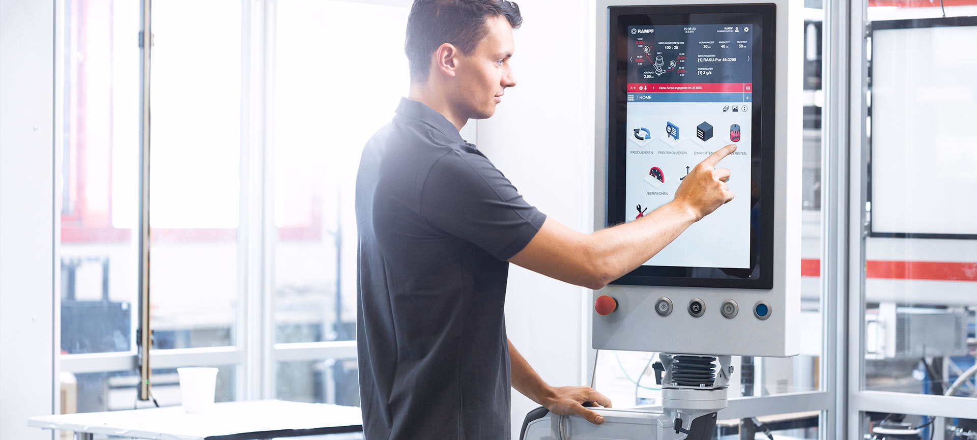 Intuitive like a smartphone app, productive like a machine