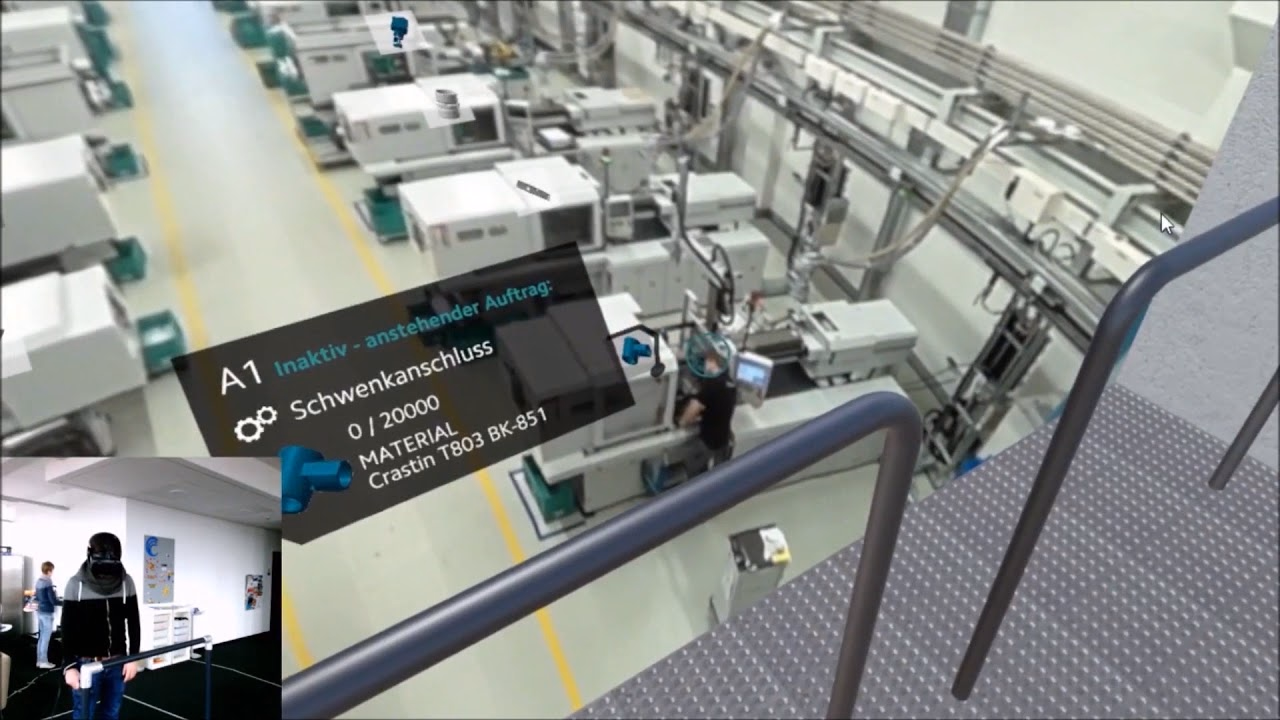Monitoring industrial machines with AR