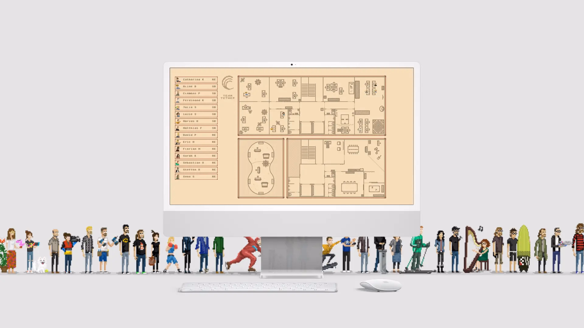 Blended Workspace Goodness in a pixel look