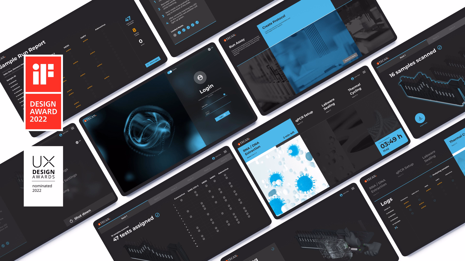 Software UI for medical laboratories
