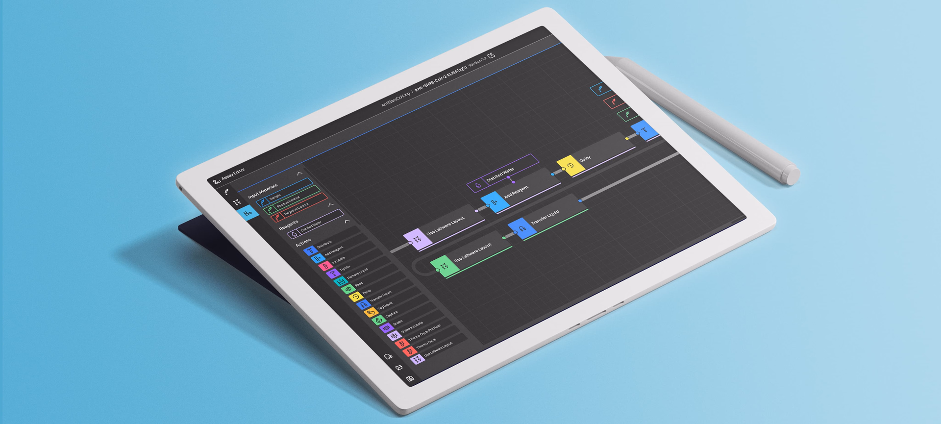 Intuitive interface for life science assay automation