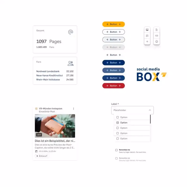 Simple modern UI design