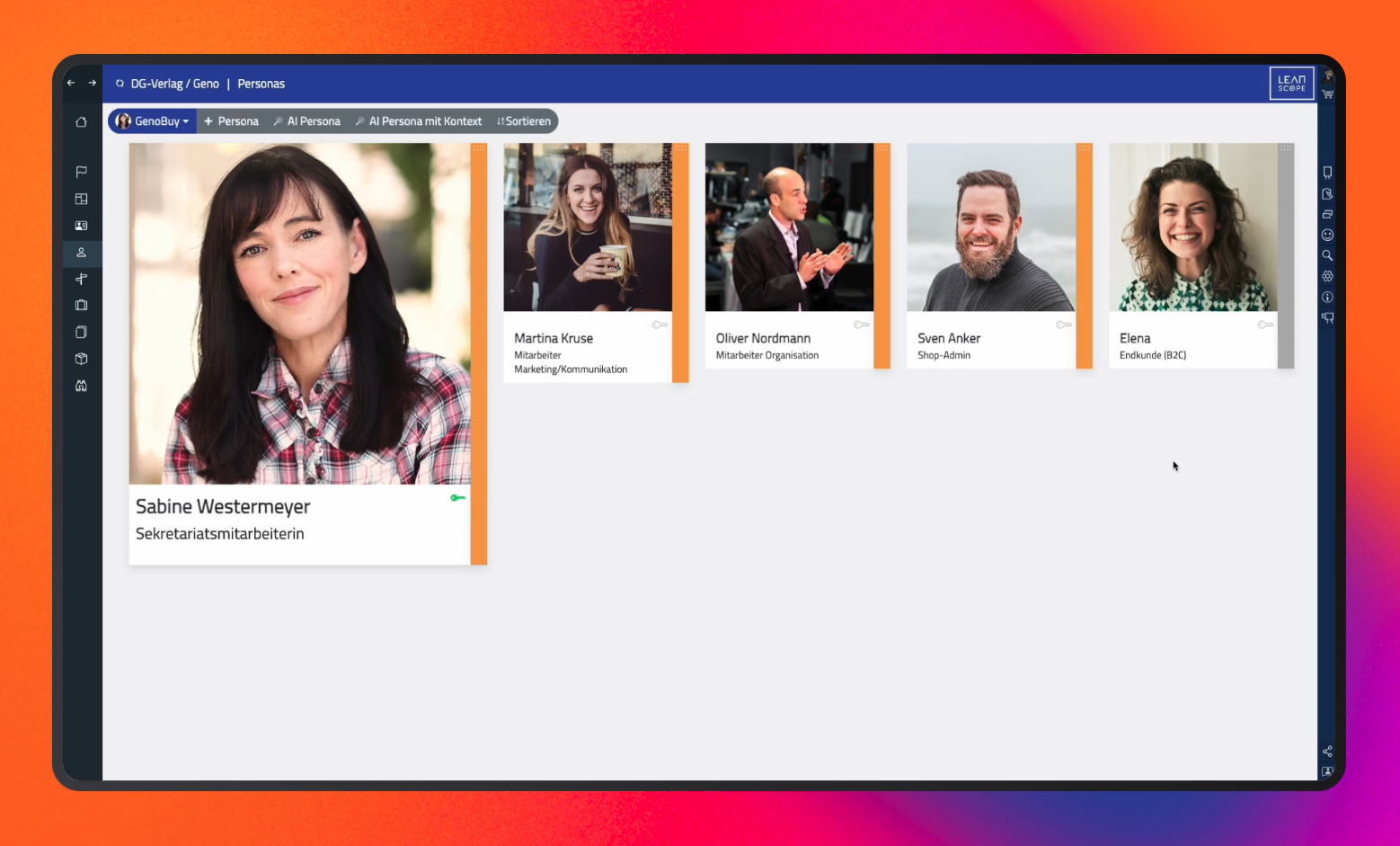 GenoBuy LeanScope Personas