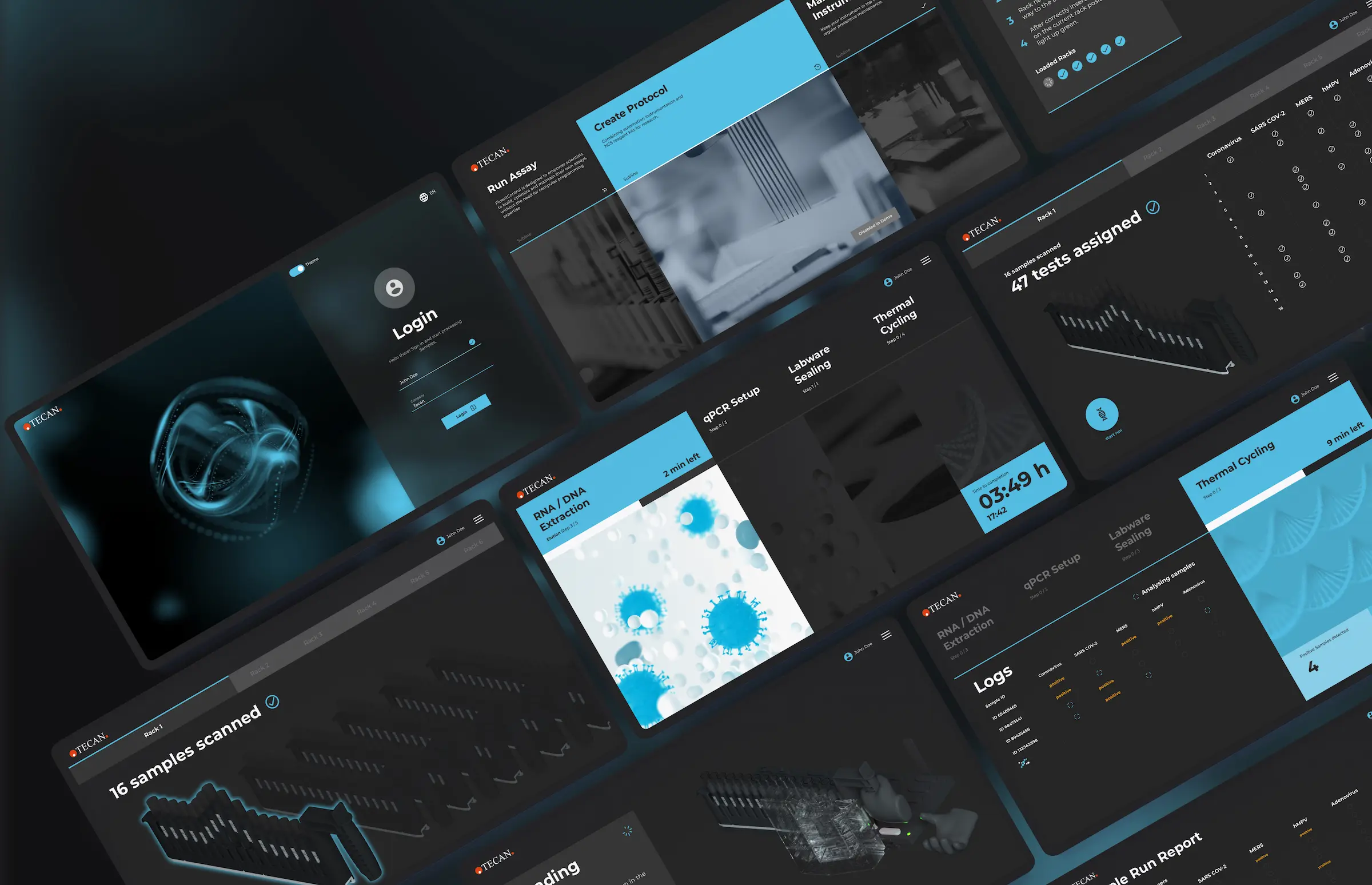 Tecan Maplinx Rack Animation
