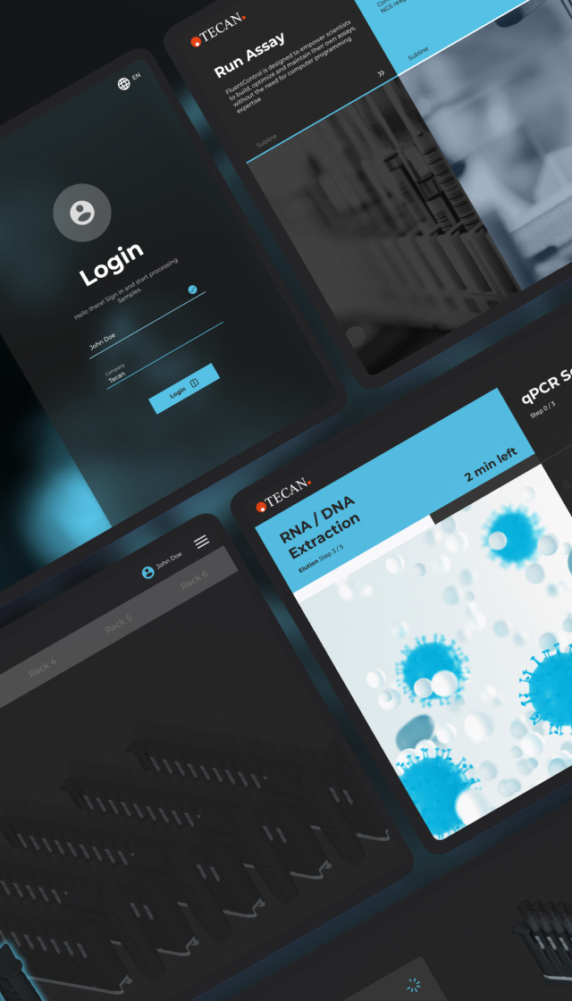 Video von der Tecan MAPlinx Labor-UI